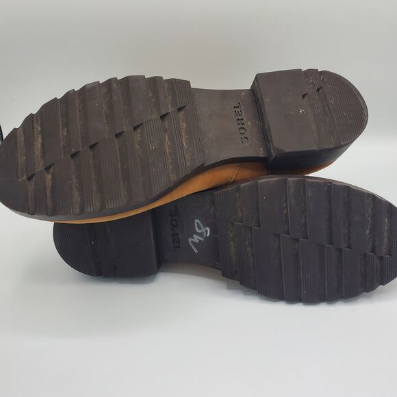 Sorel Emelie II Waterproof Chelsea Ankle Boot Taffy Leather Brown Size 11 - Picture 9 of 10